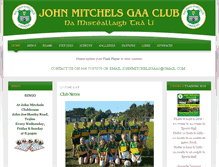 Tablet Screenshot of johnmitchelsgaa.com